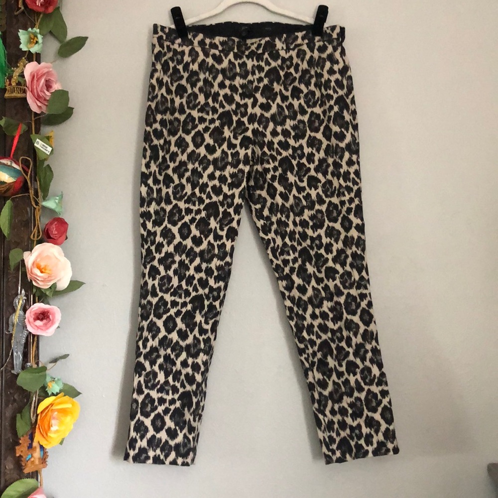 JCREW Leopard Dress Pant